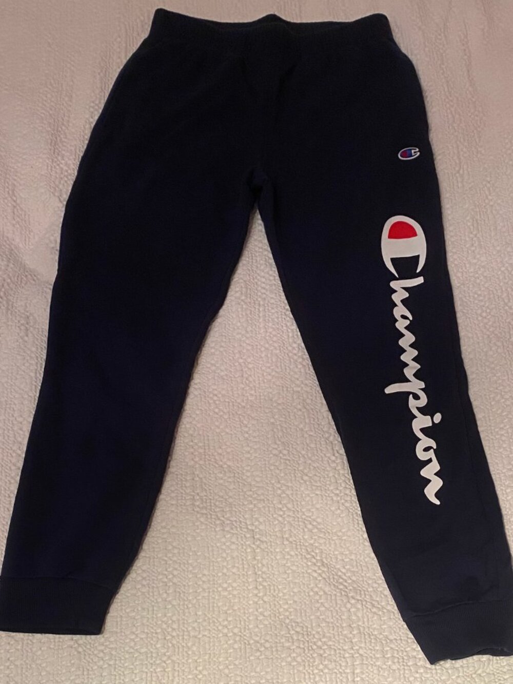 Champion Girls Youth Navy Blue Sweatpants Joggers - Size M (Medium)